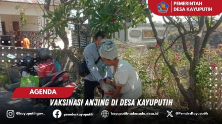 VAKSINASI ANJING DI BANJAR DINAS BHUANASARI